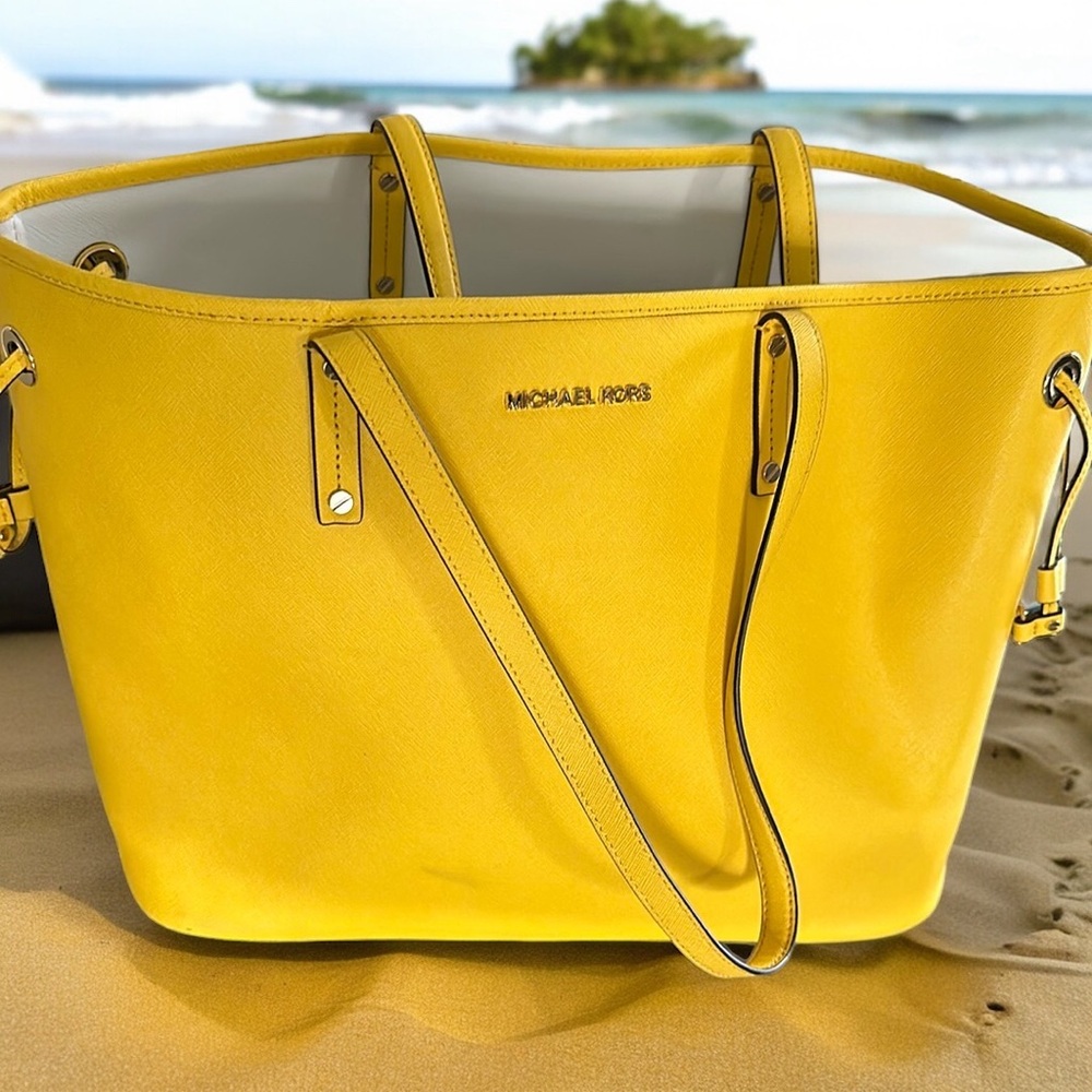 MK leather tote